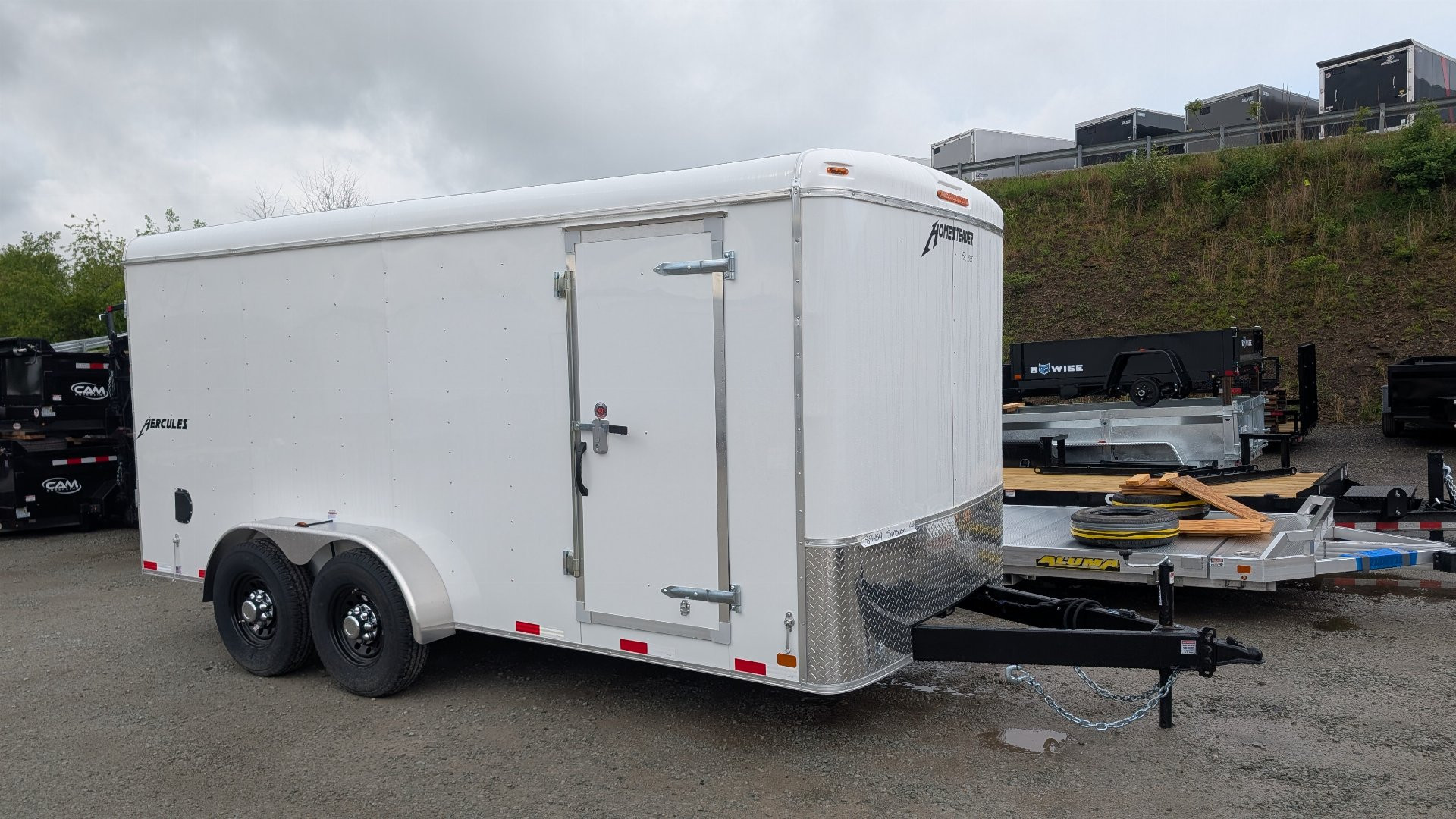 New 2025 Homesteader 7x16 HD Hercules Cargo Trailer w/ Rear Barn Doors (14000# GVW)