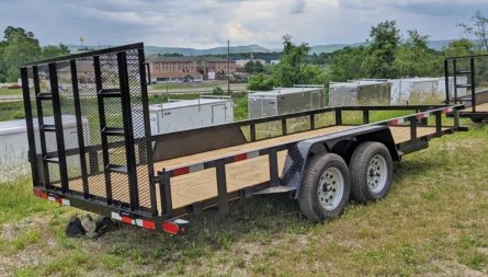 New 2025 Quality 7x18 HD General Duty Utility Trailer - NO DOVE