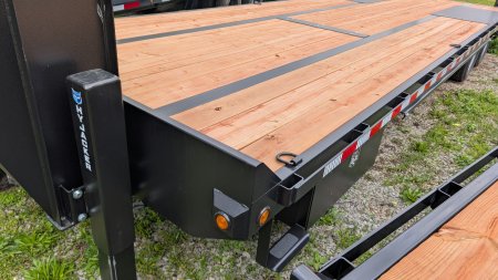 New 2025 BWise 25+5 HD Deckover Gooseneck w/ Dual Hydraulic 12K Jacks!