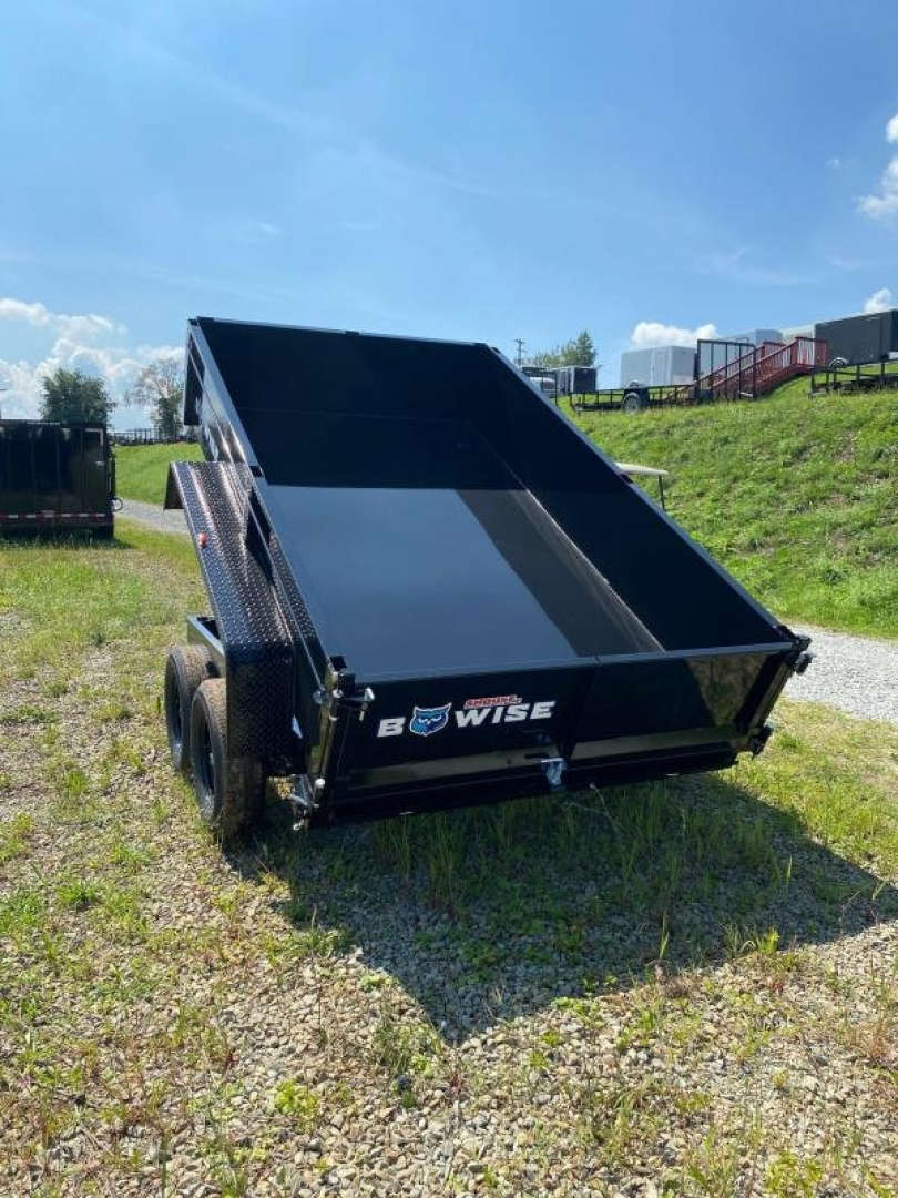 New 2026 BWise 6x10 Lo Pro Equipment Dump w/ Underbody Ramps (7000# GVW)