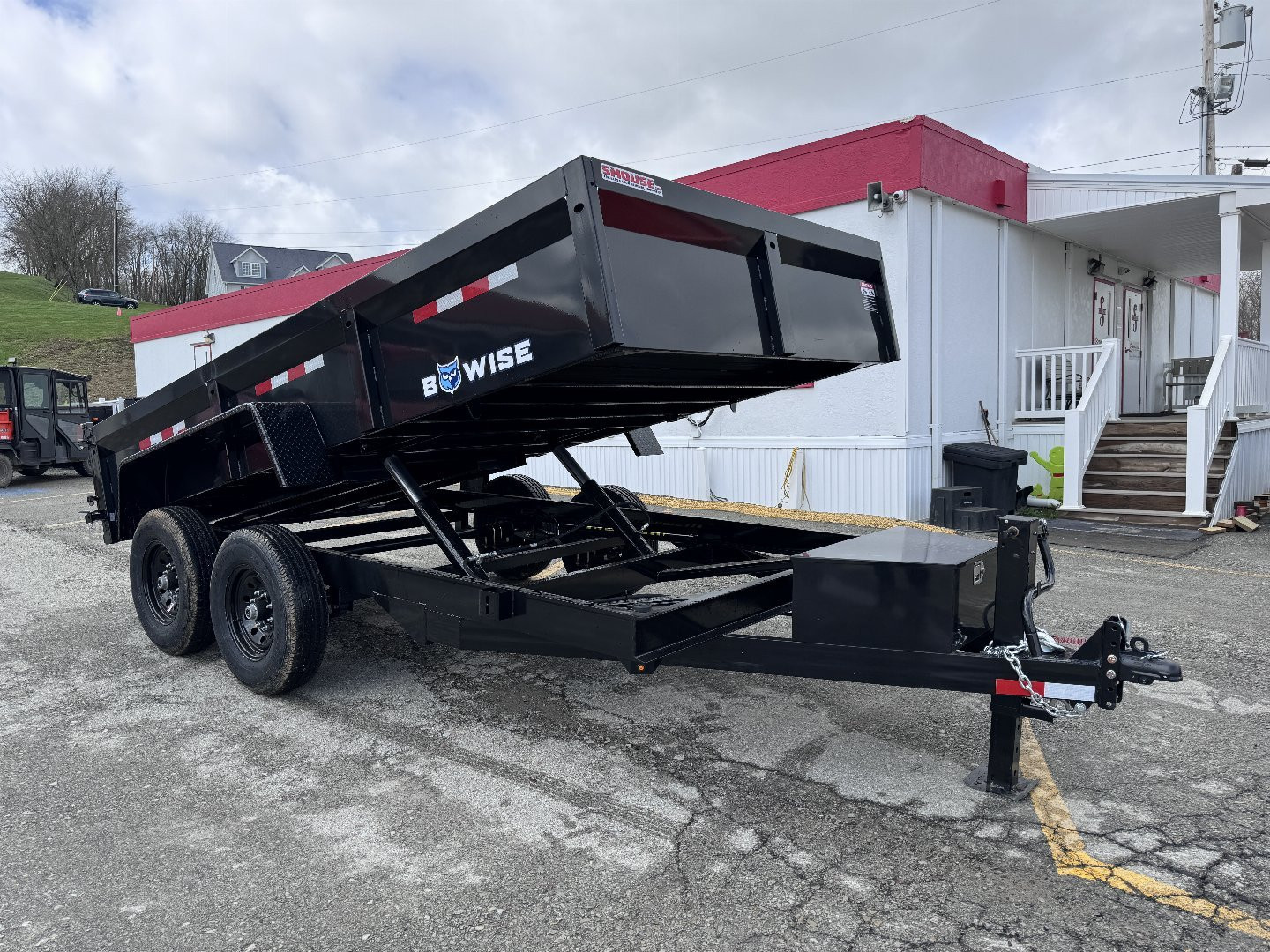 New 2025 BWise 6'9" x 14 HD Lo Pro Equipment Dump w/ Combo Gate (7GA Floor!!!)