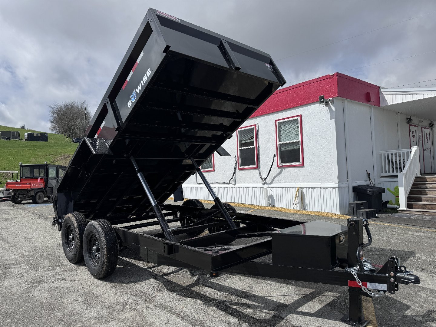 New 2025 BWise 6'9" x 14 HD Lo Pro Equipment Dump w/ Combo Gate (7GA Floor!!!)