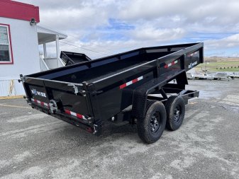 New 2025 BWise 6'9" x 14 HD Lo Pro Equipment Dump w/ Combo Gate (7GA Floor!!!)