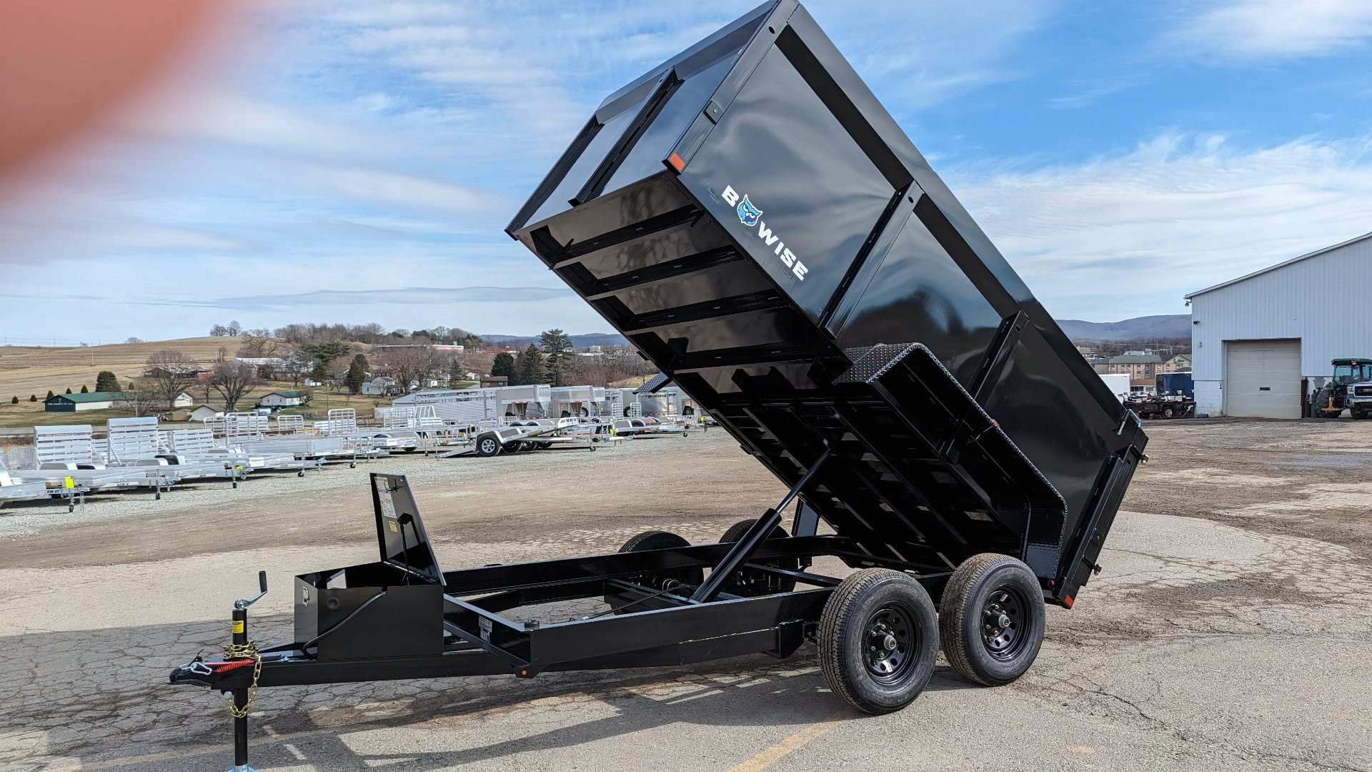 New 2026 BWise 6x12 Lo Pro Dump w/ Underbody Ramps, 44" High Sides