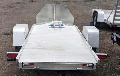 New 2026 Aluma 11' (1 Place) Motorcycle Trailer w/ Pull Out Ramp