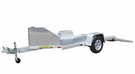 New 2026 Aluma 11' (1 Place) Motorcycle Trailer w/ Pull Out Ramp