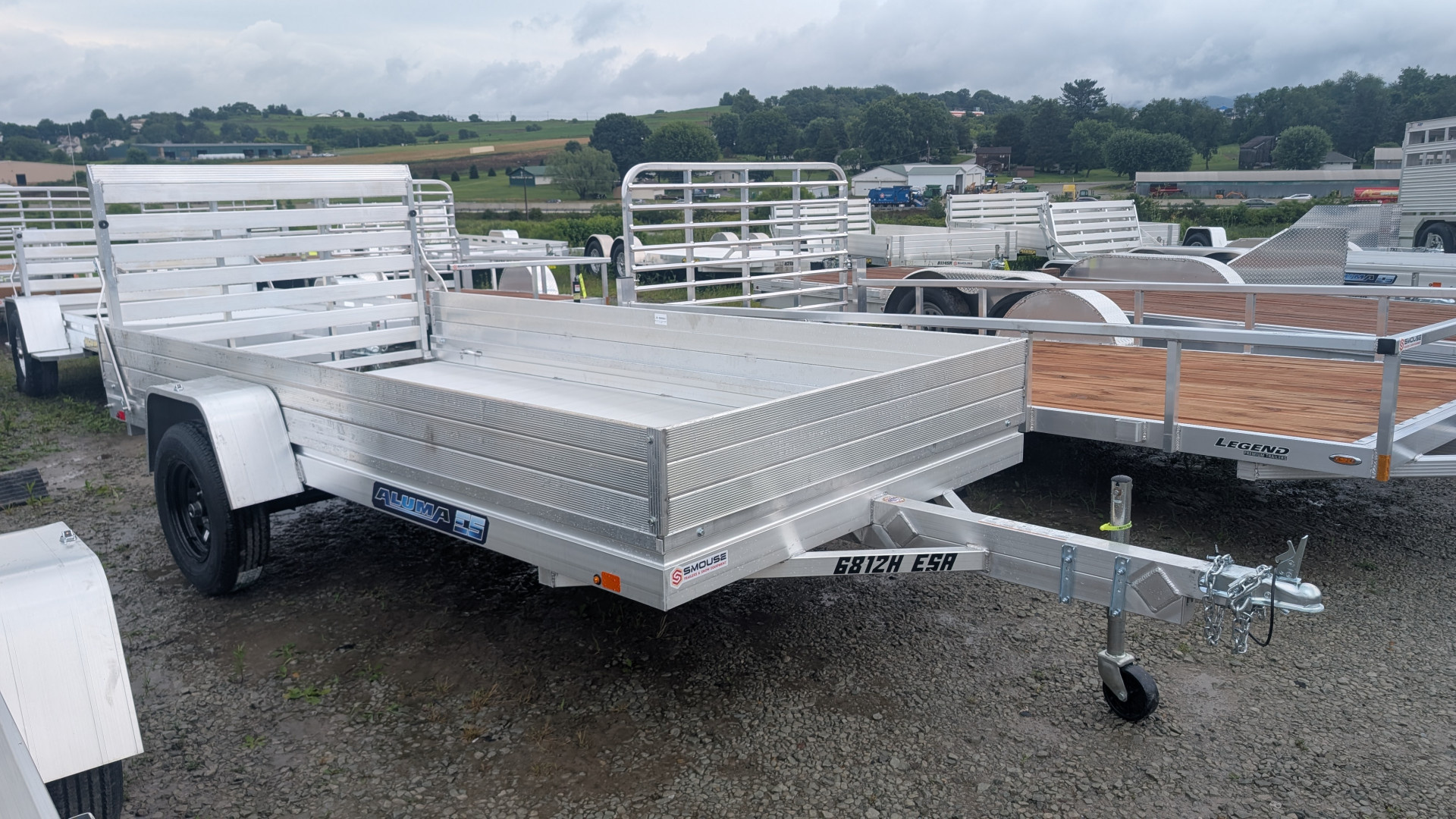 New 2026 Aluma 5'8" x 12 HD EDGE Utility w/ 12" Side Rack Kit