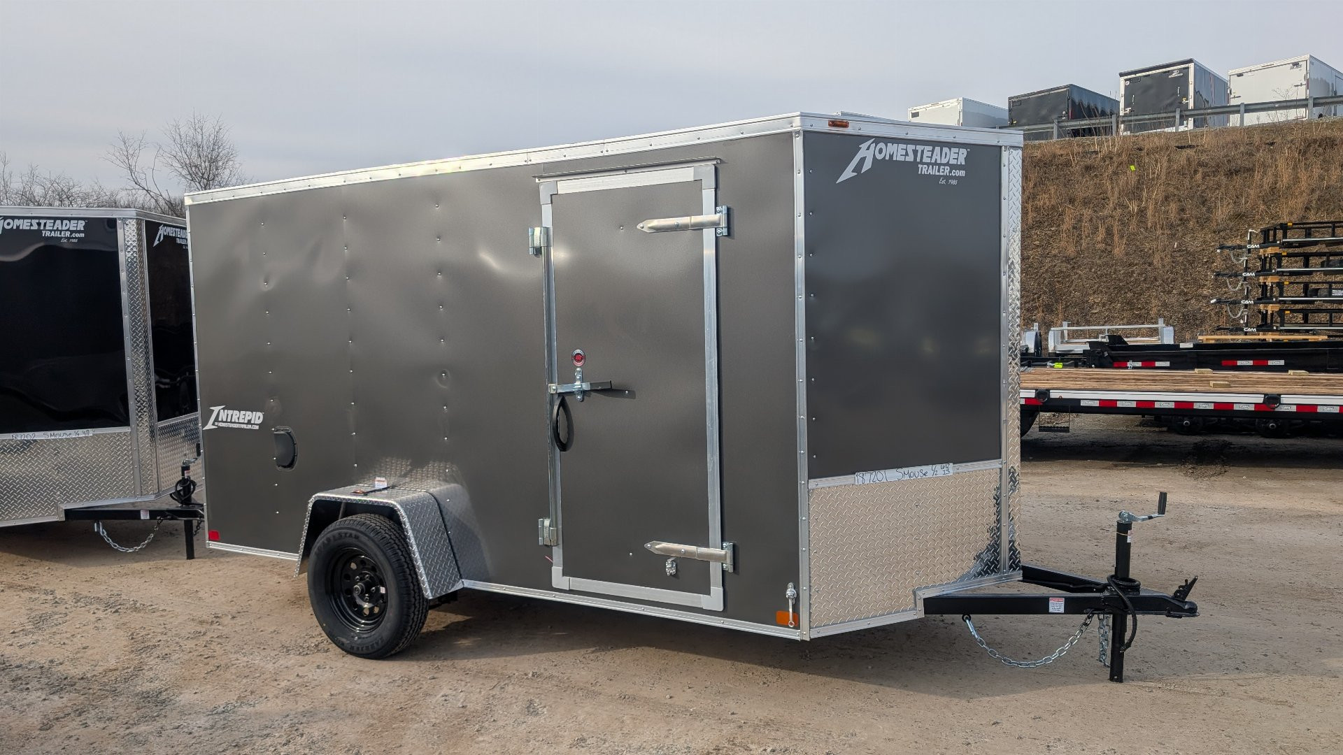 New 2025 Homesteader 6x10 Intrepid V-Nose Cargo Trailer w/ Ramp Door
