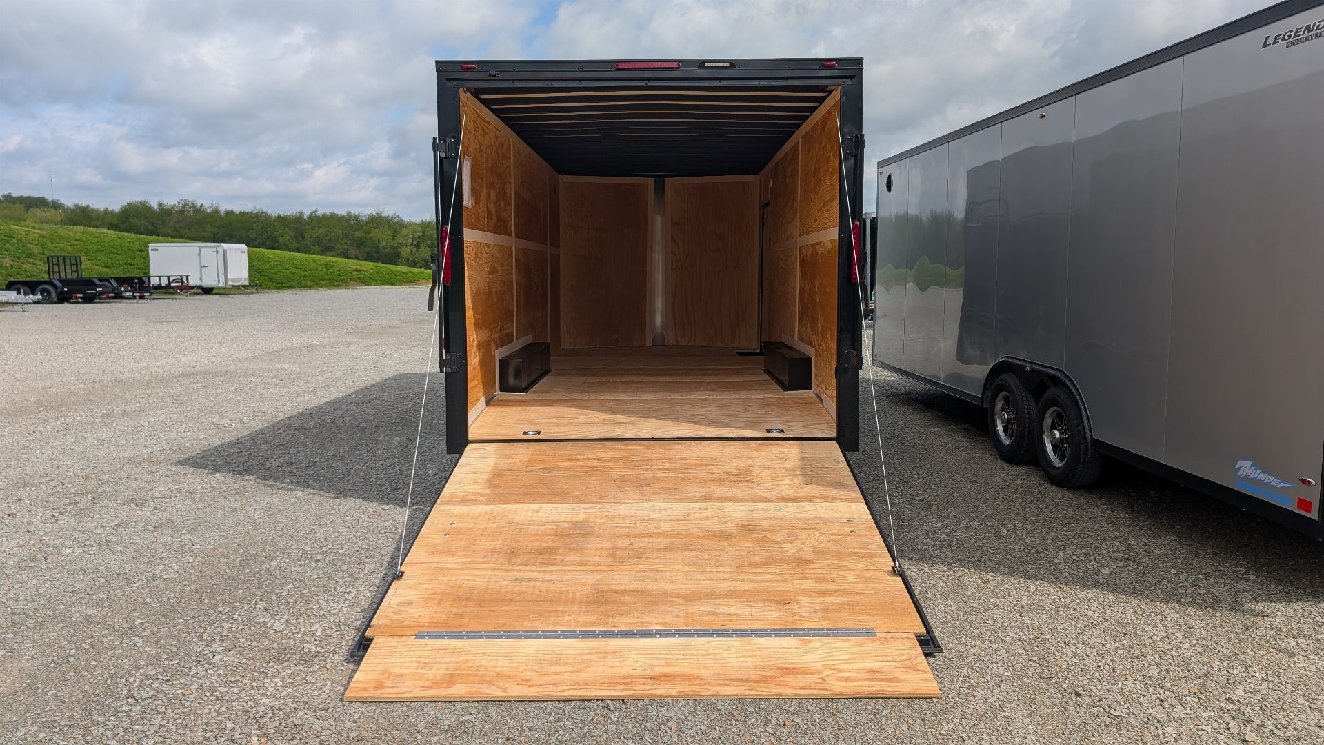 New 2025 Homesteader 8.5 x 20 HD SERIES Intrepid Car Hauler w/ Ramp (84" Inside)