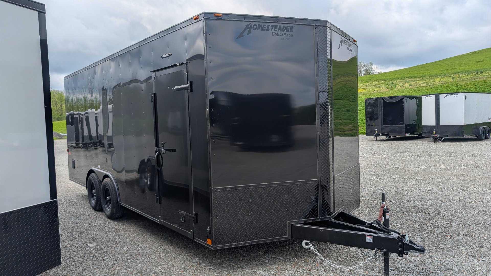 New 2025 Homesteader 8.5 x 20 HD SERIES Intrepid Car Hauler w/ Ramp (84" Inside)