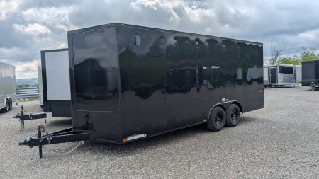 New 2025 Homesteader 8.5 x 20 HD SERIES Intrepid Car Hauler w/ Ramp (84" Inside)