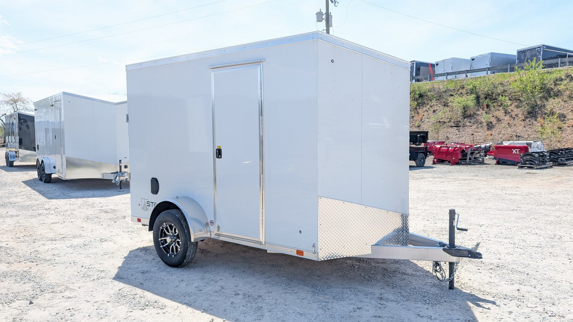 New NEW 2025 ATC 6x10 + 2' V-Nose "STo300” Aluminum Enclosed Cargo Trailer w/ Ramp