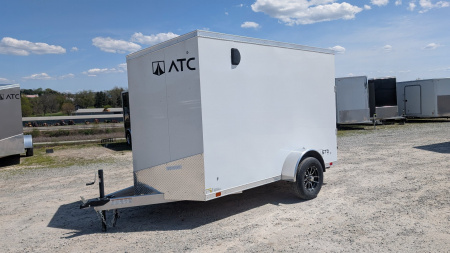New NEW 2025 ATC 6x10 + 2' V-Nose "STo300” Aluminum Enclosed Cargo Trailer w/ Ramp