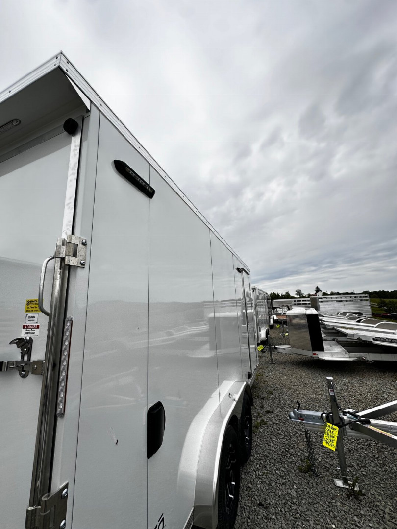 New 2025 ATC 7.5 x 16 V Nose "STo450" LIFETRAC Enclosed Aluminum Trailer (84" H)