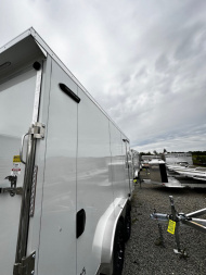 New 2025 ATC 7.5 x 16 V Nose "STo450" LIFETRAC Enclosed Aluminum Trailer (84" H)
