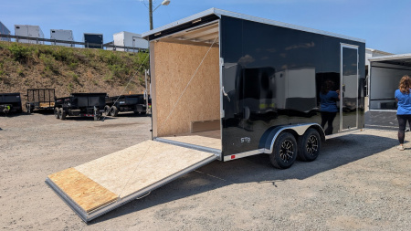 New 2025 ATC 7.5 x 16 V Nose "STo400" Aluminum Enclosed Cargo Trailer