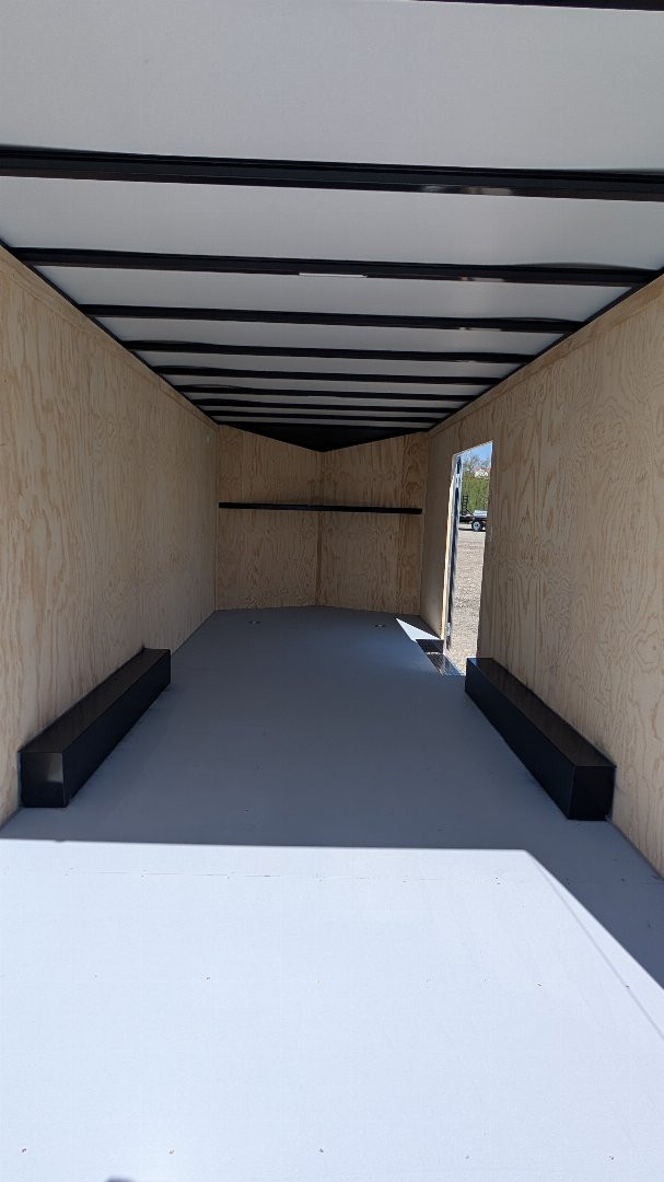 New 2025 Car Mate 8.5 x 20 HD Avalanche V-Nose Car Hauler w/ Ramp (9990# GVW - 84" INSIDE!!!)