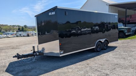 New 2025 Car Mate 8.5 x 20 HD Avalanche V-Nose Car Hauler w/ Ramp (9990# GVW - 84" INSIDE!!!)
