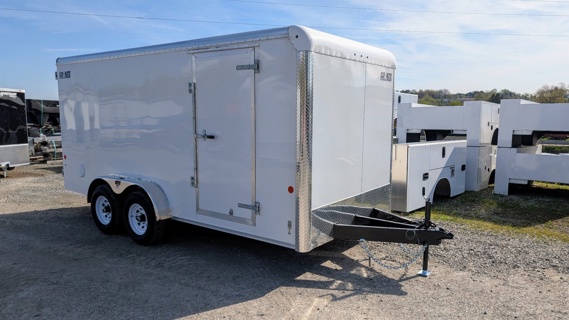 New 2025 Car Mate 7x16 HD Custom Cargo Trailer w/ Barn Doors (9990# GVW)