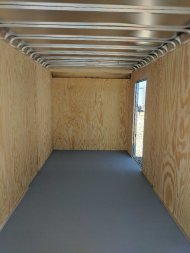New 2025 Car Mate 7x16 HD Custom Cargo Trailer w/ Barn Doors (9990# GVW)