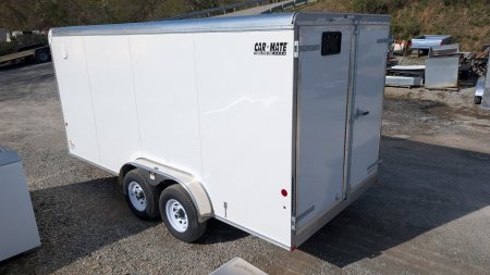 New 2025 Car Mate 7x16 HD Custom Cargo Trailer w/ Barn Doors (9990# GVW)