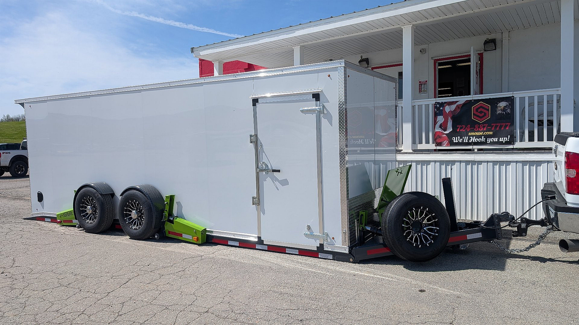 New 2025 FlatTrak 7x22 HD "DROP DECK FLOOR" TILT Cargo Equipment Trailer with Roll Up Rear Door