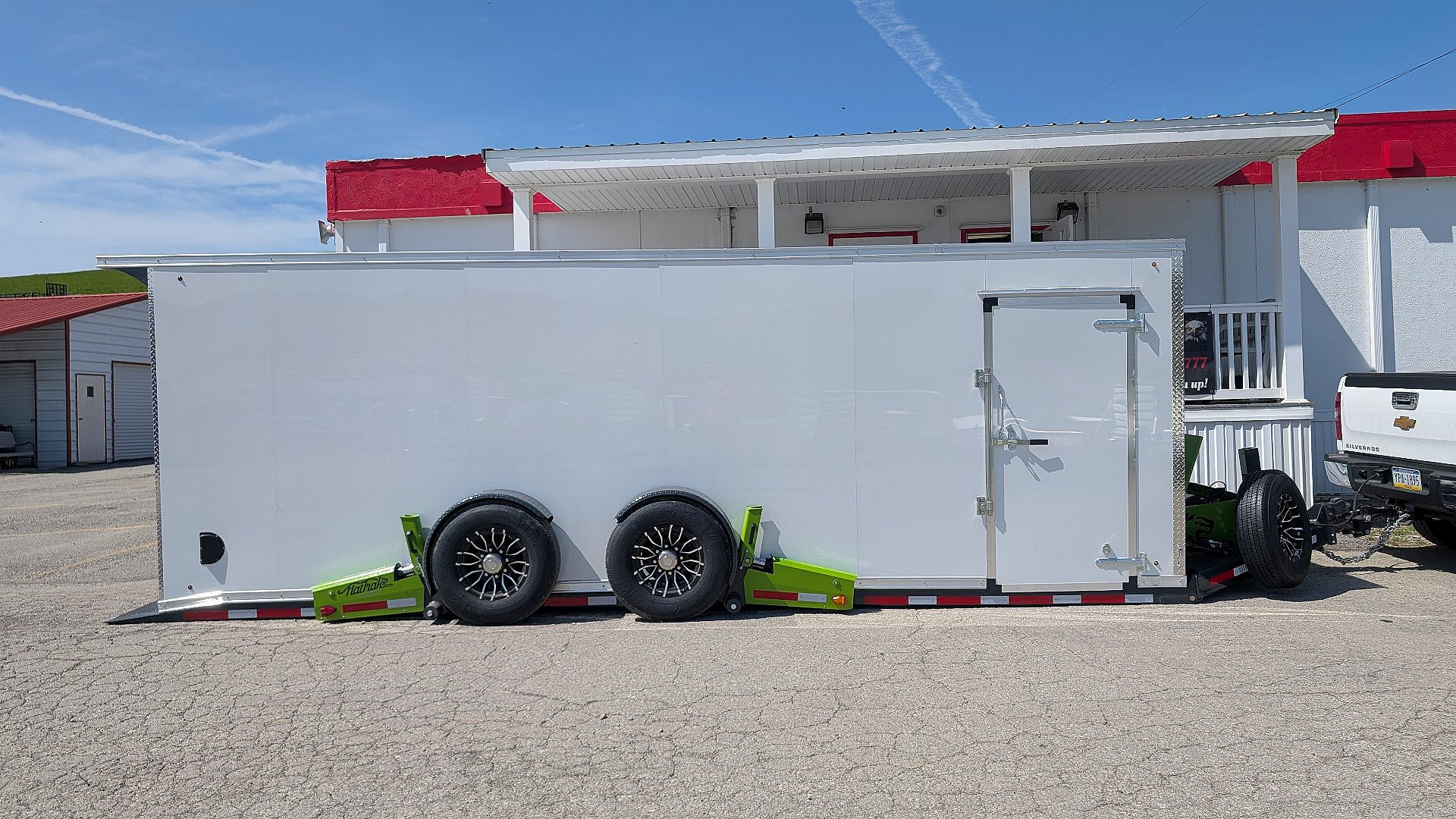 New 2025 FlatTrak 7x22 HD "DROP DECK FLOOR" TILT Cargo Equipment Trailer with Roll Up Rear Door