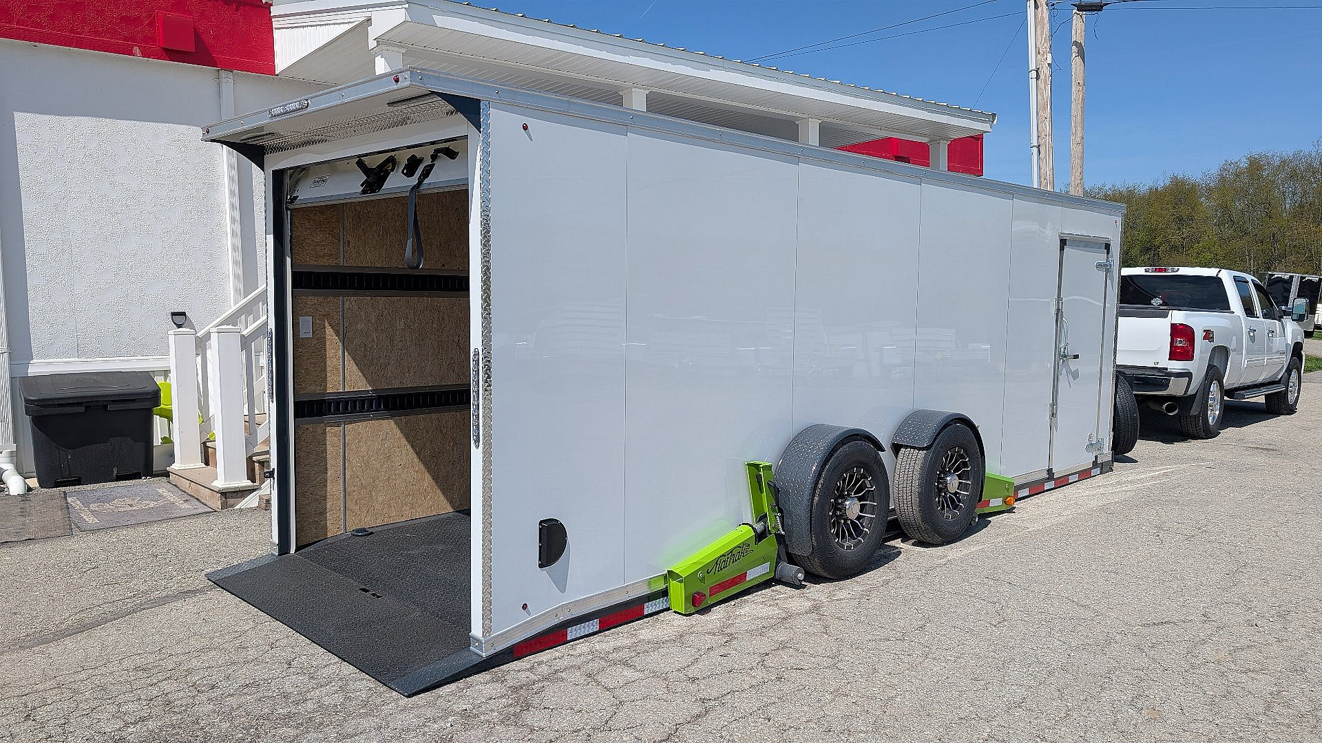 New 2025 FlatTrak 7x22 HD "DROP DECK FLOOR" TILT Cargo Equipment Trailer with Roll Up Rear Door