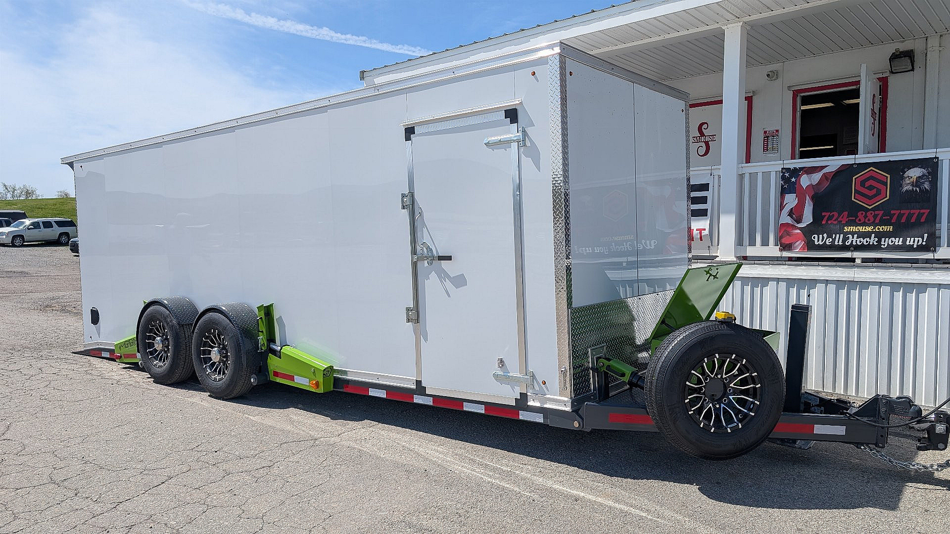 New 2025 FlatTrak 7x22 HD "DROP DECK FLOOR" TILT Cargo Equipment Trailer with Roll Up Rear Door