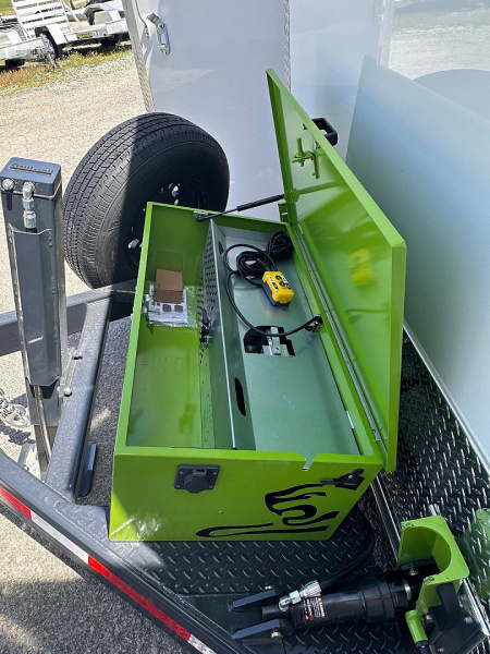 New 2025 FlatTrak 7x22 HD "DROP DECK FLOOR" TILT Cargo Equipment Trailer with Roll Up Rear Door