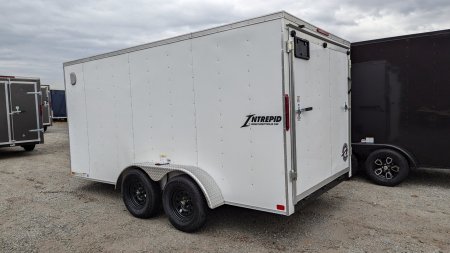 New 2025 Homesteader 7x14 Intrepid V-Nose Cargo Trailer w/ Ramp Door