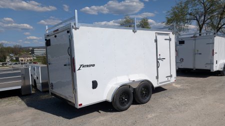 New 2025 Homesteader 7x14 Intrepid V-Nose Cargo Trailer w/ Ramp Door