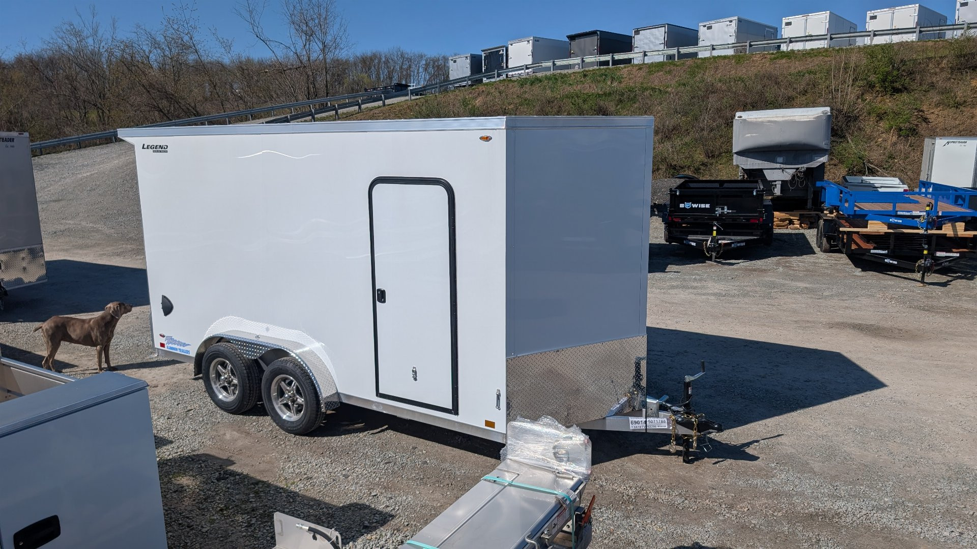 New 2026 Legend 7.5 x 14 + 2' V-Nose Thunder Enclosed Cargo Trailer w/ Ramp (84"INSIDE!!!)