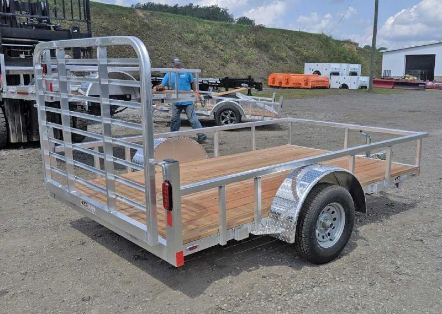 New 2025 LEGEND 5x10 Open Deluxe Utility Trailer