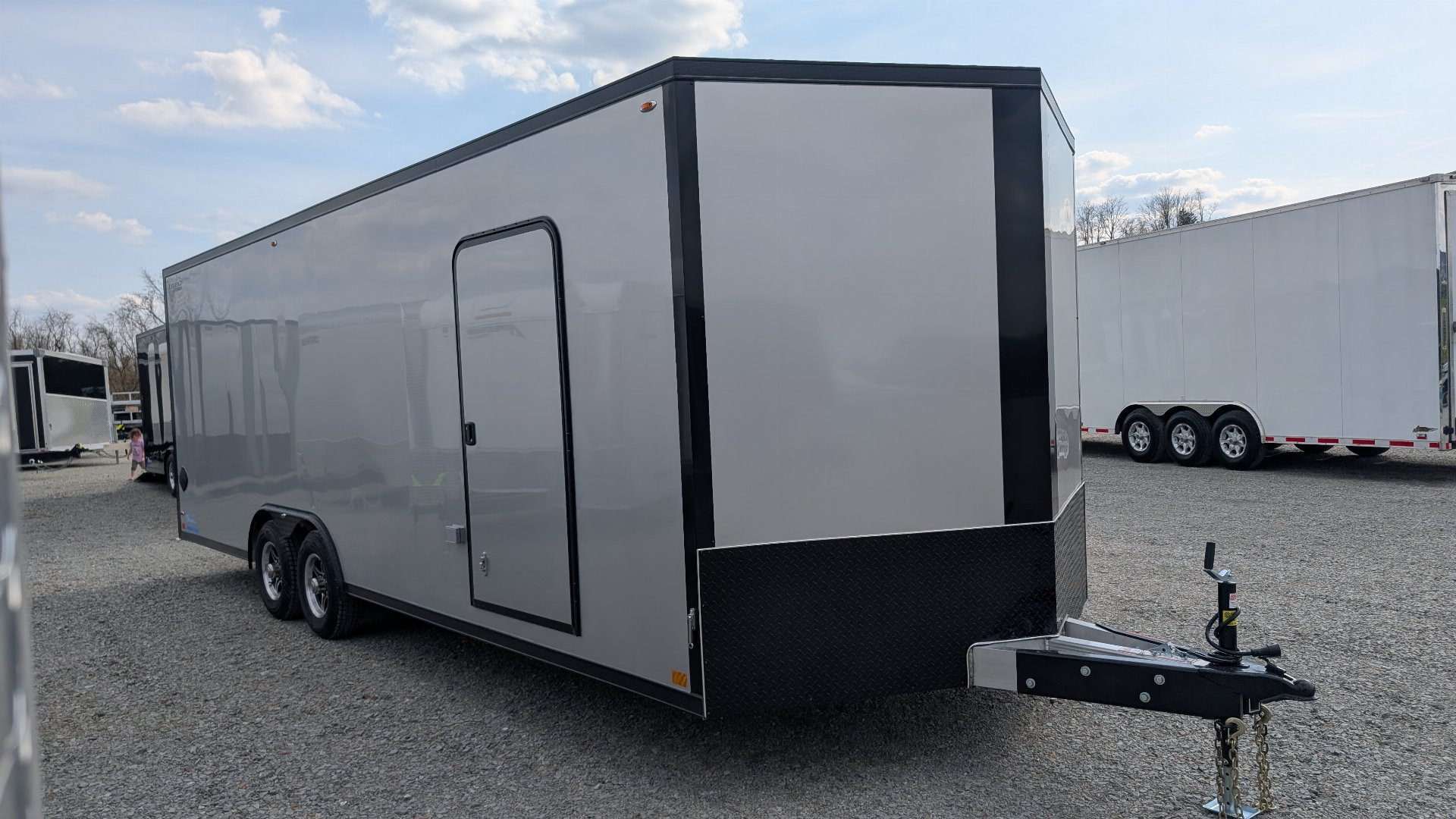 New 2026 Legend 8.5 x 24 + 2' V Thunder Enclosed Car Hauler w/ Ramp Door (84" Interior)