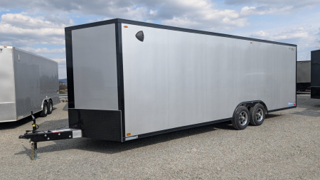 New 2026 Legend 8.5 x 24 + 2' V Thunder Enclosed Car Hauler w/ Ramp Door (84" Interior)
