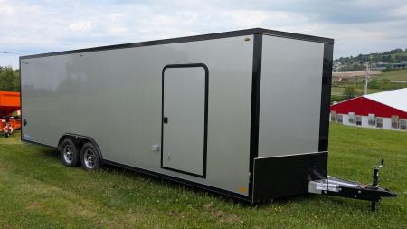 New 2026 Legend 8.5 x 24 + 2' V Thunder Enclosed Car Hauler w/ Ramp Door (84  Interior)