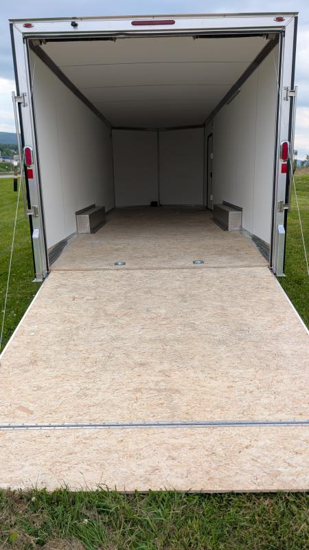New 2026 Legend 8.5 x 24 + 2' V Thunder Enclosed Car Hauler w/ Ramp Door (84" Interior)