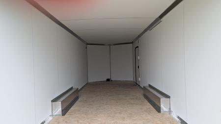 New 2026 Legend 8.5 x 24 + 2' V Thunder Enclosed Car Hauler w/ Ramp Door (84" Interior)