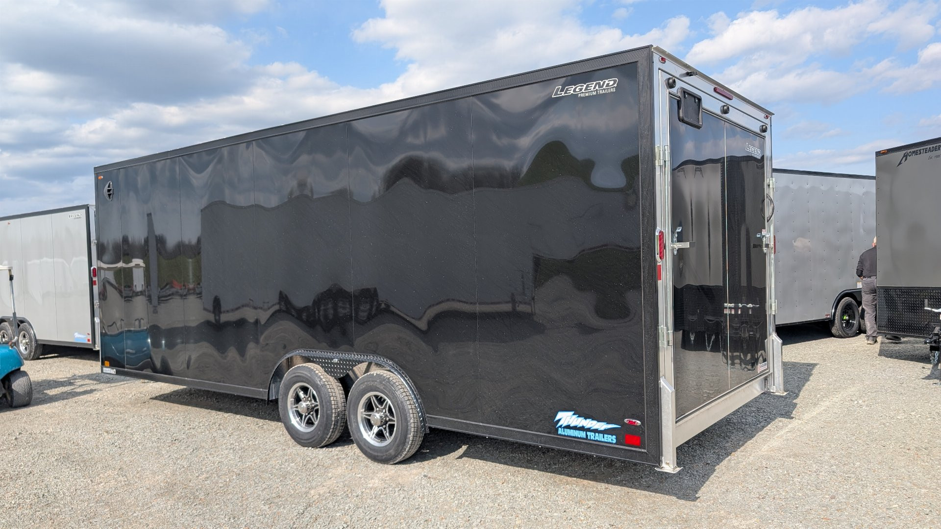 New 2026 Legend 8.5 x 22 + 2' V Thunder V-Nose Enclosed Cargo Trailer w/ Ramp