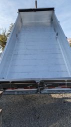New 2025 EBY 6'10" x 16 HD ALL ALUMINUM Equipment Dump Trailer w/ Barn Door/Spreader Gate