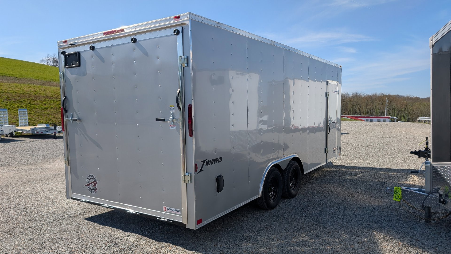 New 2025 Homesteader 8.5 x 20 Intrepid V-Nose Car Hauler w/ Ramp Door (83" Door Opening!)