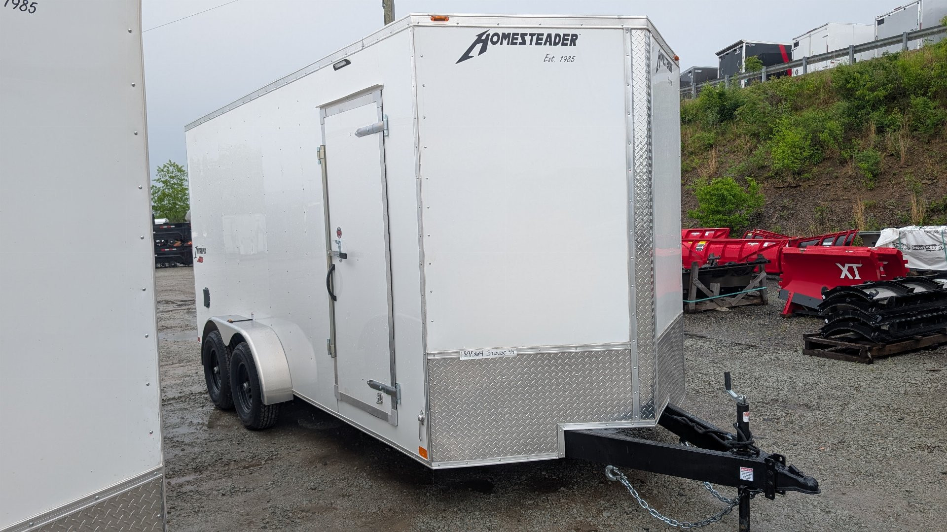 New 2025 Homesteader 7x18 HD SERIES Intrepid V-Nose Cargo Trailer w/ Ramp Door (9950# GVW)