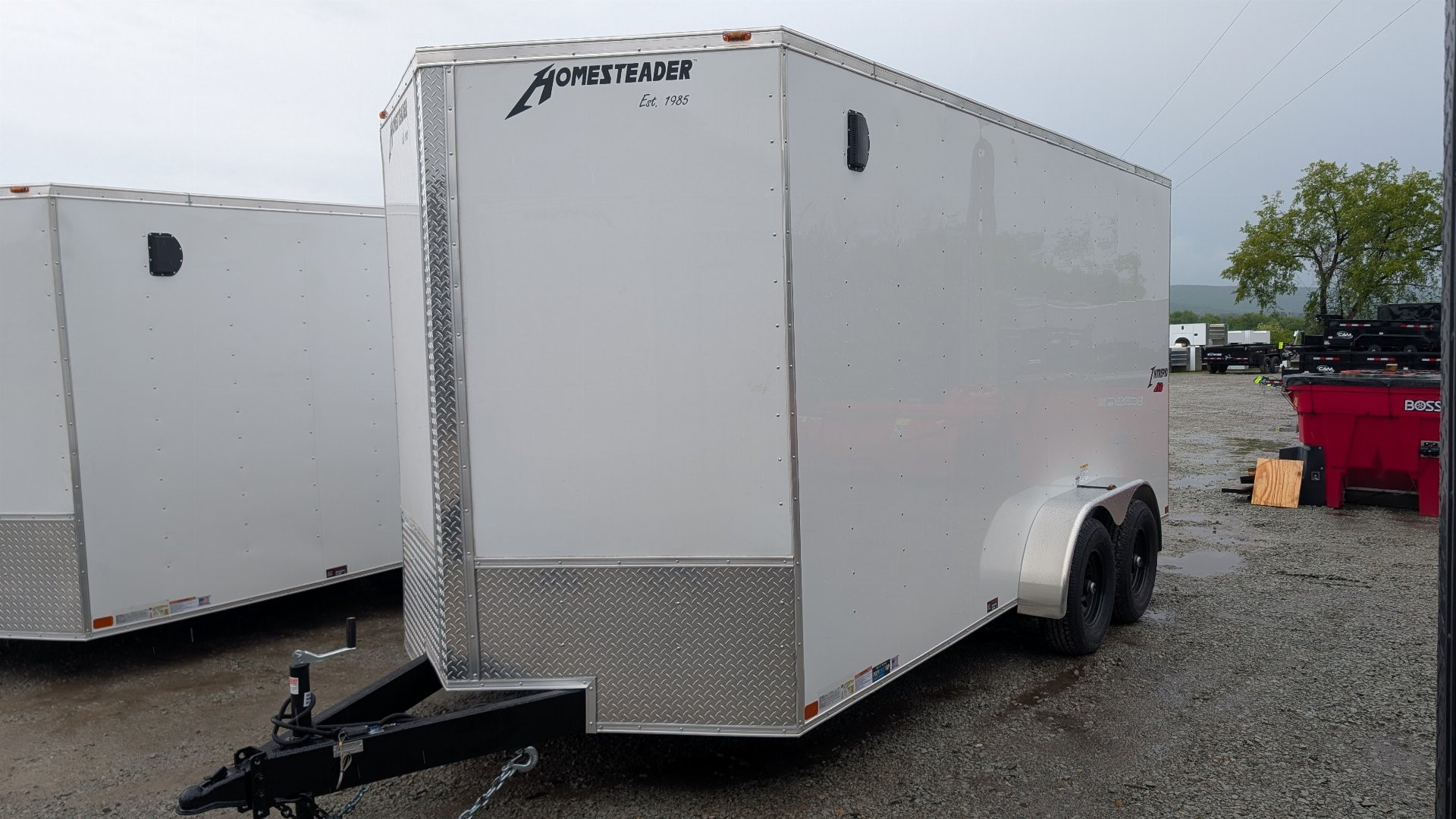 New 2025 Homesteader 7x18 HD SERIES Intrepid V-Nose Cargo Trailer w/ Ramp Door (9950# GVW)