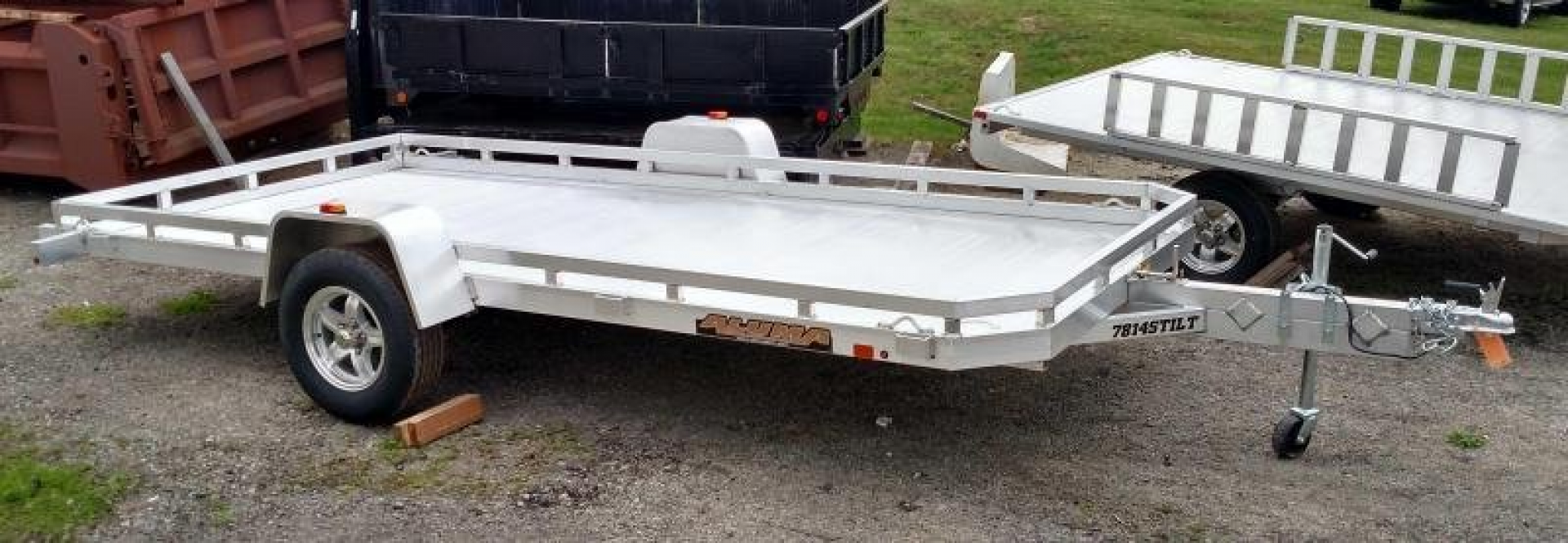 New 2025 Aluma 6'6" x 14' Single Axle Tilt Trailer