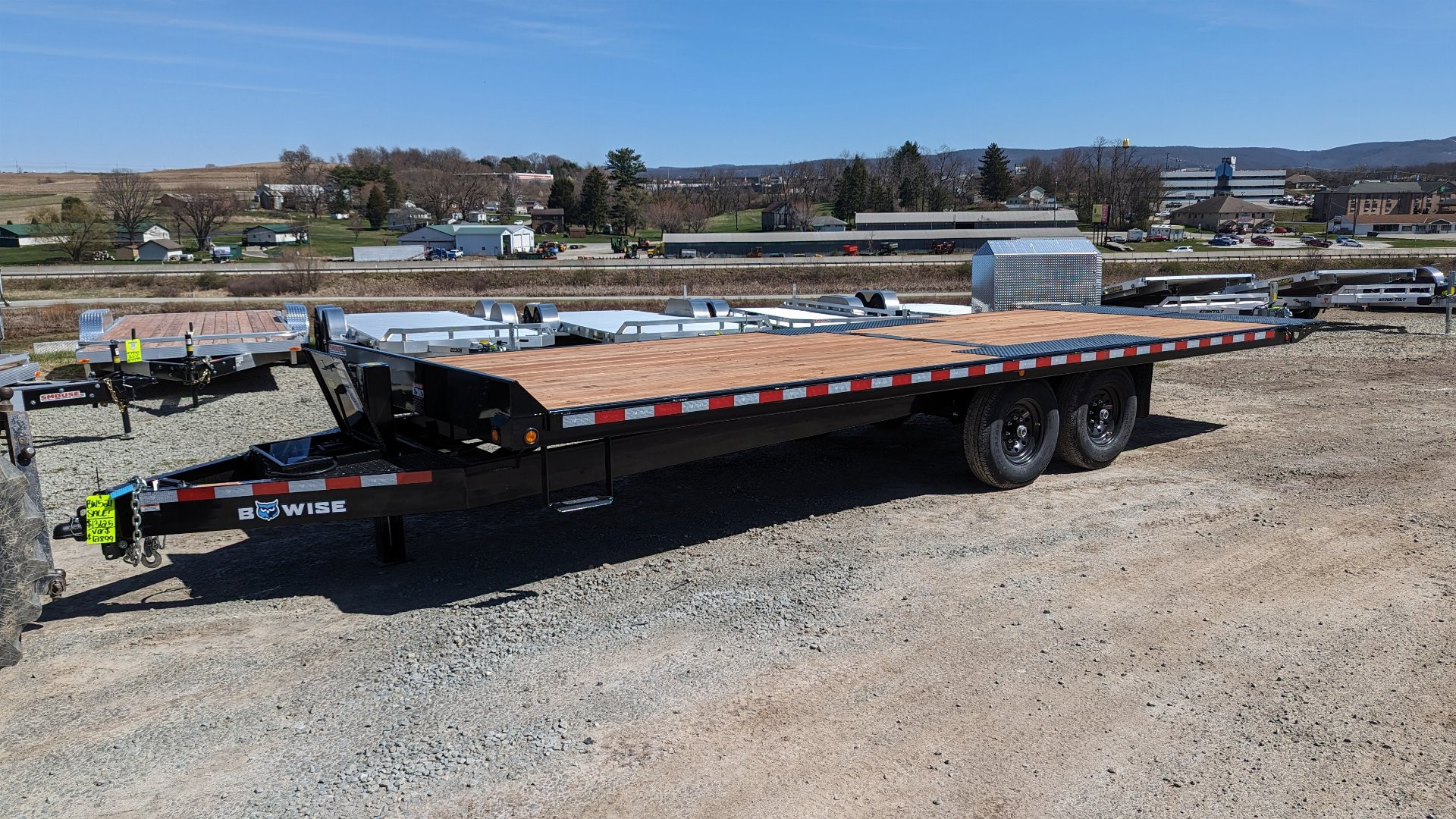 New 2025 BWise 22' HD Deckover Power Tilt Trailer w/ Hydraulic Jack