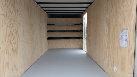 New 2025 Car Mate 7x16 HD Contractor Trailer w/ Rear Barn Doors (9990#)