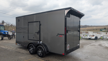 New 2025 Homesteader 7x16 HD SERIES Intrepid V-Nose Cargo Trailer w/ Ramp Door (9950# GVW) (PRICE DROP!!!)