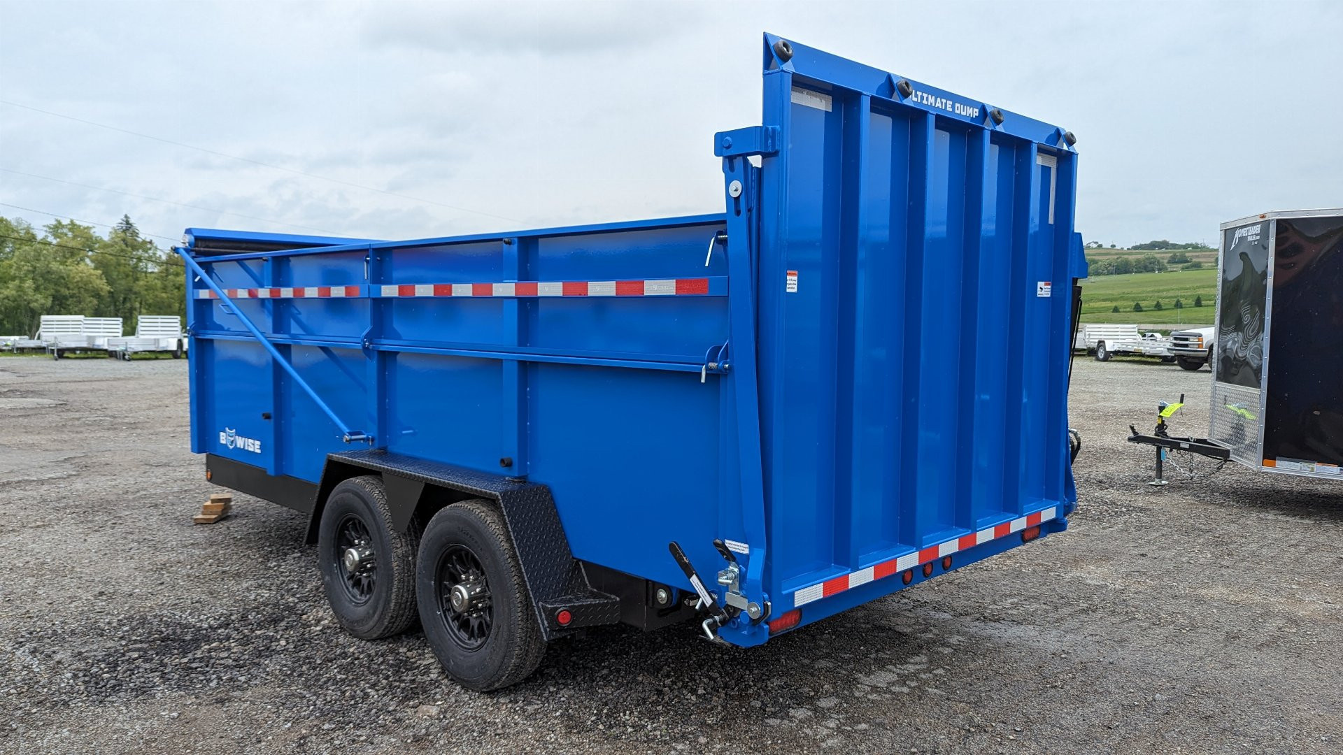 New 2025 BWise 6'10" x 14 HD Ultimate Dump Trailer w/ Hydraulic Gate (PRICE DROP!!!)