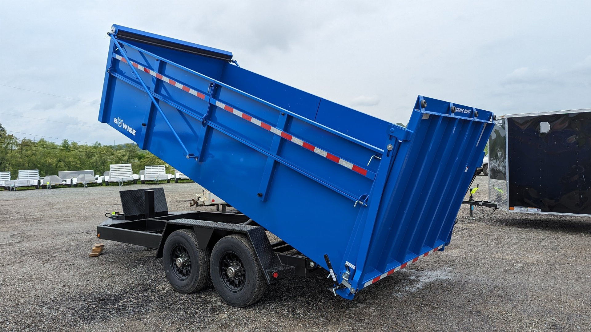 New 2025 BWise 6'10" x 14 HD Ultimate Dump Trailer w/ Hydraulic Gate (PRICE DROP!!!)